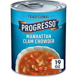 Progresso Traditional�A�}���n�b�^���N�����`���E�_�[�ʃX�[�v�A�O���e���t���[�A19 �I���X Progresso Traditional, Manhattan Clam Chowder Canned Soup, Gluten Free, 19 oz.