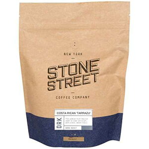 Stone Street Costa Rican Coffee, Dark Roast, Ground, Single Origin Tarrazu Region, 1 LB