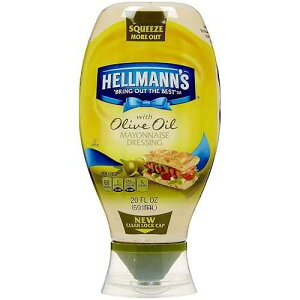 w}Y }l[Y hbVO I[uIC XNC[Y - 20 IX Hellmann's Mayonnaise Dressing with Olive Oil, Squeeze - 20 oz