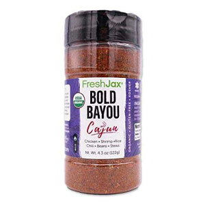 FreshJax v~AOXpCXƒ ({[hoC[: I[KjbNPCW) FreshJax Premium Gourmet Spices and Seasonings, (Bold Bayou: Organic Cajun Seasoning)