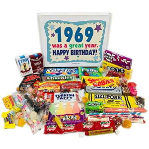 EbhXgbN LfB 1969 g LfBlߍ킹 52 ΂̒aMtg{bNX c 1969 N܂ 52 ΂̒j܂͏ Woodstock Candy 1969 Retro Candy Assortment 52nd Birthday 