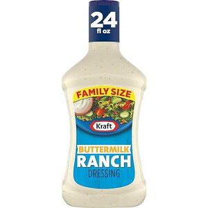 Kraft Buttermilk Ranch Salad Dressing Family Size (6 ct Pack, 24 fl oz Bottles)