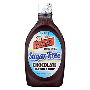 Fox's U-Bet �V���K�[�t���[ �`���R���[�g �V���b�v�A18 �I���X�A3 �p�b�N Foxs U-Bet Fox's U-Bet Sugar-Free Chocolate Syrup, 18 Ounce, Pack of 3