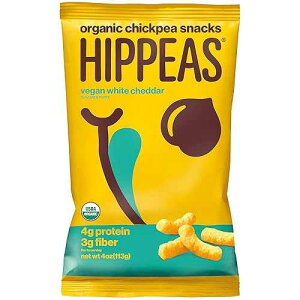HIPPEAS I[KjbNЂ悱pt + r[K zCg`F_[ 4IX r[KAOet[AJJAveCXibN HIPPEAS Organic Chickpea Puffs + Vegan White Cheddar 4 ounce Vegan, Gluten-Fre