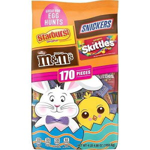 Mars Skittles, Starburst, Snickers & M&M'S Fun & Minis Size Easter Candy Variety Mix, 68.98-Ounce 170 Piece Bag Mars Skittles, Starburst, Snickers & M&M'S Fun & Minis Size Easter Candy Variety Mix, 68.98-Ounce