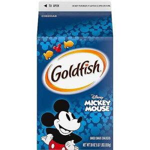  fBYj[ ~bL[}EX `F_[NbJ[AXibNNbJ[A30IXJ[g Goldfish Disney Mickey Mouse Cheddar Crackers, Snack Crackers, 30 oz carton