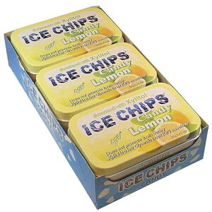 ICE CHIPS Xylitol Candy Tins 10.56 oz total (Lemon, 6 Pack); Low Carb, Gluten Free - Includes BAND as shown ICE CHIPS Xylitol Candy Tins 10.56 oz total (Lemon, 6 Pack); Low Carb, Gluten Free - Includes BAND