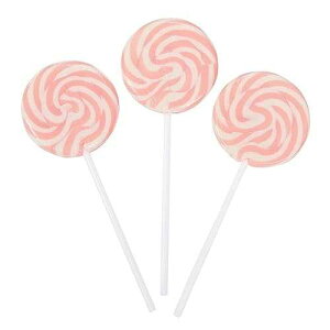 sN̉Q|bvz - ʕꂽ 24  Fun Express Pink Swirl Lollipop Suckers - 24 Individually Wrapped Pieces