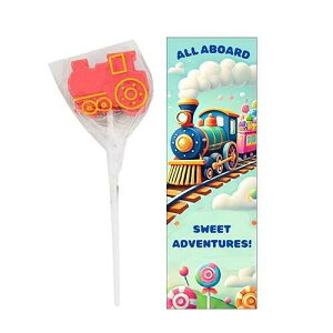 12 Sets Train Party Favors Lollipops Individually Wrapped Suckers with Bookmarks Birthday Parties Encouragement All Aboard Sweet Adventures Biblebanz 12 Sets Train Party Favors Lollipops Individually Wrapped Suckers with Bookm
