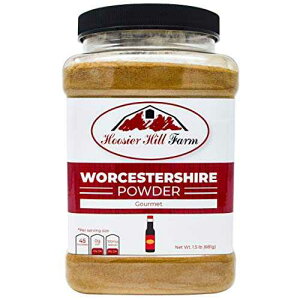 Hoosier Hill Farm ̃EX^[\[XpE_[A1.5LB W[ Worcestershire Sauce Powder by Hoosier Hill Farm, 1.5LB Jar
