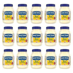 Best Foods }l[Y A 30 IXA15 pbN Best Foods Mayonnaise Real 30 oz, Pack of 15
