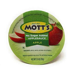 モッツ 砂糖不使用 アップルソース 18個入 Mott's No Sugar Added Applesauce 18 Count