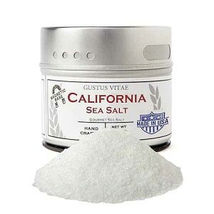 JtHjAV[\g `qg݊F dグ 3.4IX Gustus Vitae ɂ鏭ʂ̃ob`ō쐬 #9 California Sea Salt Non GMO Verified Finishing Salt 3.4oz Crafted In Small Batches by Gustus Vitae #9