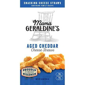 Mama Geraldine's チーズストロー、熟成チェダー、4.5 オンス、6 パック Mama Geraldine's Cheese Straws, Aged Cheddar, 4.5 Ounce, 6 Pack