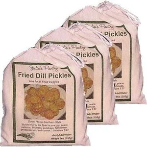 �t���C�h�f�B���s�N���X�~�b�N�X�A9�I���X�z�n�O���e���t���[3�p�b�N Julia's Pantry Fried Dill Pickle Mix, 9oz Cloth Gluten Free 3 pak