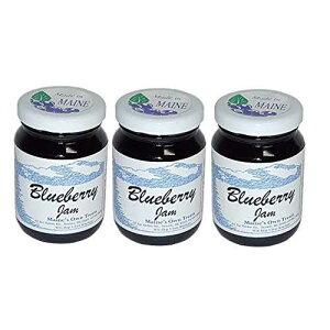 Ch C u[x[ W - CBYʃob` - 3 pbN - zf[ Mtg Zbg Box of Maine Wild Maine Blueberry Jam - Small Batch Made in Maine - 3 Pack - Holiday Gift Set