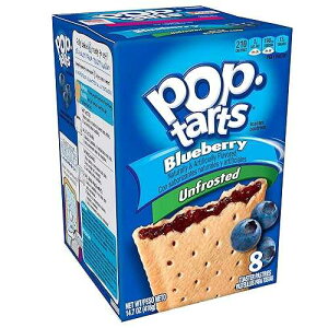 Pop-Tarts Hg[X^[yXg[AtXgȂu[x[AoNTCYA96  (12 pbNA14.7 IX̔) Pop-Tarts Breakfast Toaster Pastries, Unfrosted Blueberry, Bulk Size, 96 Count (Pack of 12, 14.7 oz