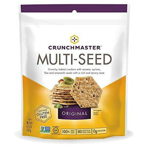 Crunchmaster }`V[h NbJ[AIWiA4.5 IX Crunchmaster Multi-Seed Crackers, Original, 4.5 oz.