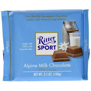 ���b�^�[�A���p�C���~���N�`���R���[�g�A3.5�I���X Ritter Sport Ritter Alpine Milk Chocolate, 3.5 oz