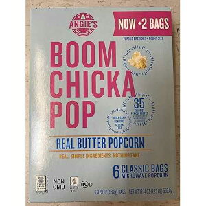 Angiefs BOOMCHICKAPOP Angie's Boom Chicka Pop Microwave Real Butter Popcorn (Pack of 2)
