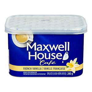 Maxwell House CafeAt`ojACX^gR[q[A240g/8.5IXA{Ji_A} Maxwell House Cafe, French Vanilla, Instant Coffee, 240g/8.5oz., {Imported from Canada}