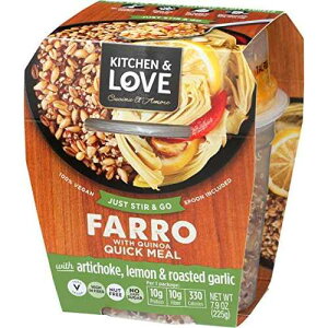 Lb`&u A[eB`[NAA[XgK[bN t@ NCbN~[ VO Cucina & Amore Kitchen & Love Artichoke, Lemon, and Roasted Garlic Farro Quick Meal, Single