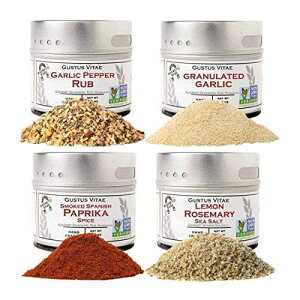 pg[KiZbg KX^XEB^G OXpCXMtg bg `qg݊ I[i` Pantry Essentials Set Gustus Vitae Gourmet Spice Gift Small Batch Seasonings Non GMO All Na