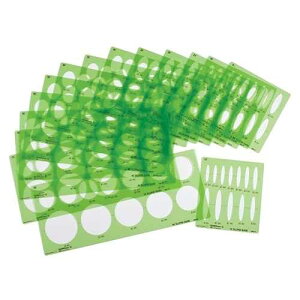 ALVIN, 731613, Large Series Ellipse Templates - Set of 15