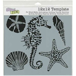 CRAFTERS WORKSHOP C̐ev[gA12C`×12C` CRAFTERS WORKSHOP Sea Creatures Template, 12-Inch by 12-Inch