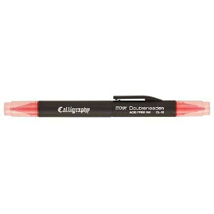 Itoya �� ProFolio�A�_�u���w�b�_�[ �J���O���t�B�[ �}�[�J�[�A1.5mm ����� 3mm �`�[���`�b�v - ���b�h ProFolio by Itoya, Double Header Calligraphy Marker, 1.5mm and 3mm Chisel Tips - Red