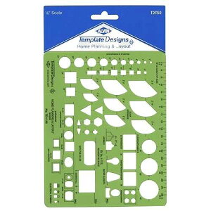 Alvin, TD1150, Home Planning and Layout Template, Drawing and Drafting Tool for Artists, Architects, Design and Drafting