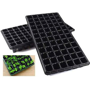 AIFUSI 10 Pack Seed Starter Kit, 72 Cell Seedling Trays Gardening Germination Plastic Tray Nursery Pots Mini Propagator Plant Grow Kit Plug Tray Starting Trays for Seedling Germination AIFUSI 10 Pack Seed Starter Kit, 7