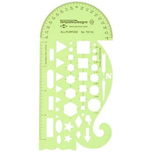 Alvin, General Purpose Template, Mapping Symbols, Ideal for Planning and Drafting