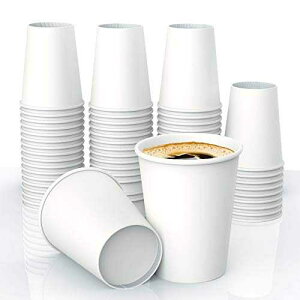 Lakesstory ĝăR[q[Jbv 8 IX̎Rbv zCgy[p[ eB[Jbv 50 pbN Lakesstory Disposable Coffee Cups 8 oz Paper Cups White Paper Tea Cups Pack of 50