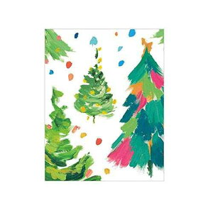 Caspari ubVXg[N c[ Mtg GN[W J[hAt 20  Caspari Brushstroke Trees Gift Enclosure Cards, 20 with Envelopes