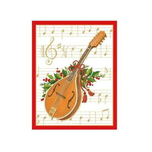 Caspari NX}X RT[g MtgJ[hAt 20  Caspari Christmas Concert Gift Enclosure Cards, 20 with Envelopes