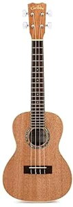 Cordoba 15CM Concert Ukulele - Hand Crafted With Mahogany Top, Back & Sides, Authentic Abalone Rosette & Satin Finish & Premium Italian Aquila Strings - For Beginners & Professionals