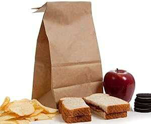 BagDream uE`obO pobO 12|h 7x4.5x13.75C` 100 NtgobOoNAXibNobOA100%TCNNtg`obO BagDream Brown Paper Lunch Bags Bread Bags 1