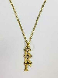 S[h Kappa Kappa Gamma KKG qwNu @G[ lbNXA18 C` `F[ Ann Peden Jewelry Gold Kappa Kappa Gamma KKG Sorority Lavaliere Necklace, 18 inch chain