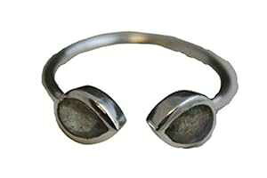 uhCg WFXg[ _u X^[O Vo[ O TCY 8 Sophia Rose Jewellery Labradorite Gemstone Double Sterling Silver Ring size 8