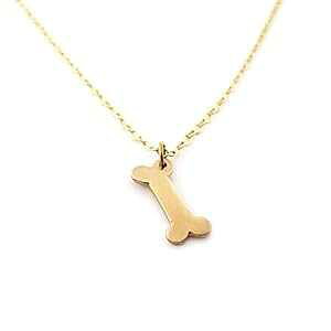 hbO{[ `[ 14K S[htBh lbNX - ޏւ̃Mtg CY Design Studio Dog Bone Charm 14k Gold Filled Necklace - Gift for Her