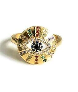 ׊჊Oی쒲߉\ȃgfBȃWG[ Sifrimania Evil Eye Ring Protection Adjustable Trendy Jewelry