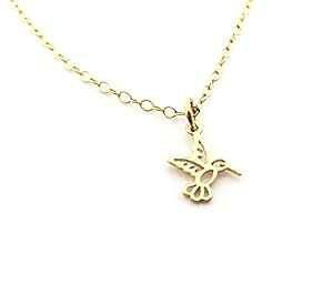 ^Cj[ n~Oo[h 14K S[htBh lbNX CY Design Studio Tiny Hummingbird 14k Gold Filled Necklace