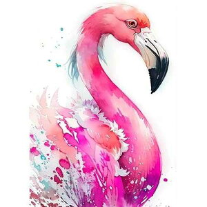 MXJSUA DIY 5D Diamond Art ting Flamingo by Number Kits for Adults, Flamingo Diamond Art ting Kits Round Drill Diamond Art Kits Picture Arts Craft for Home Wall Art Decor 12x16 inch