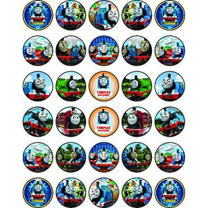 30 x Edible Cupcake Toppers ? Train Adventure Themed Collection of Edible Cake Decorations Uncut Edible on Wafer Sheet NATURAL BEHAVIOUR 30 x Edible Cupcake Toppers Train Adventure Themed Collection of Edible Cake Decorat