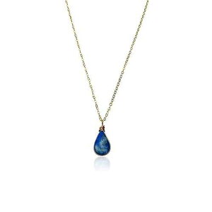 Rumi Sumaq 14k Gold Filled Sodalite Teardrop Pendant Necklace - Handmade Blue Gemstone Jewelry - Dainty Minimalist Crystal Necklace for Women - 16, 18, or 20 Chain Options