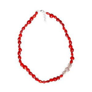 Evelyn Brooks Designs Adjustable Handmade Designer s Necklace for Women - 18 -20 - Symbol of Good Luck w/Peruvian Natural Huayruro Seed - Gifts for Mom, Daughter, Aunt, Sister, Girlfriend