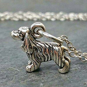 ^Cj[ RbJ[ XpjG `[ lbNX - 925 X^[O Vo[A18 C` EnCharmed Tiny Cocker Spaniel Charm Necklace - 925 Sterling Silver, 18"