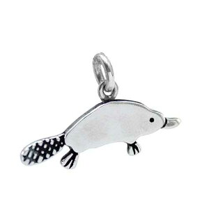 Mark Poulin Sterling Silver Platypus Necklace on 16" 18" 20" Adjustable Sterling 925 Chain for Women and Girls