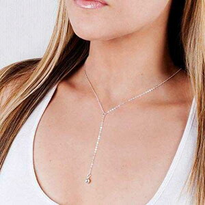 X^[OVo[ Y VFCv Abg lbNX - ~j}Xg {[ hbv lbNX nhCh -  17 C` + 2 C` GNXe_[ Tooliks Sterling Silver Y Shape Lariat Ne